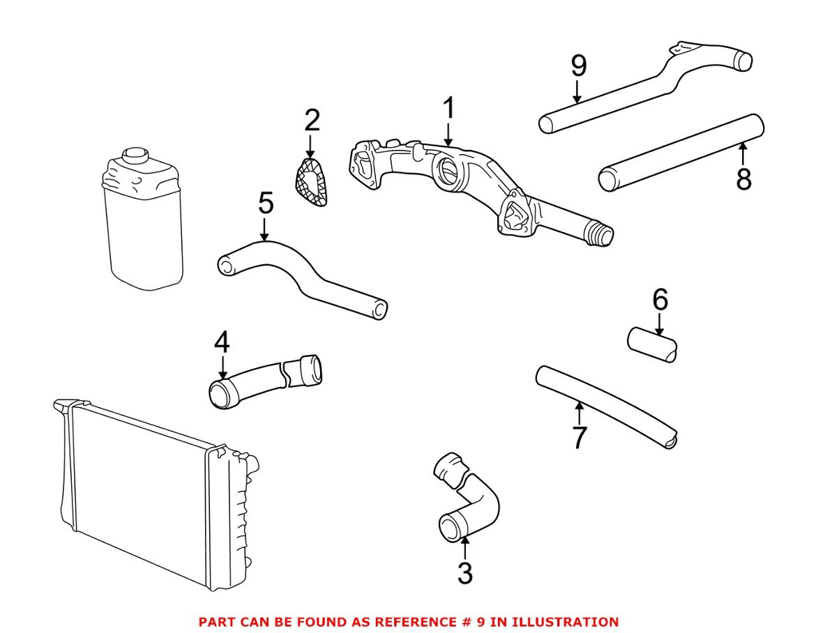 BMW Engine Coolant Pipe 11531704194